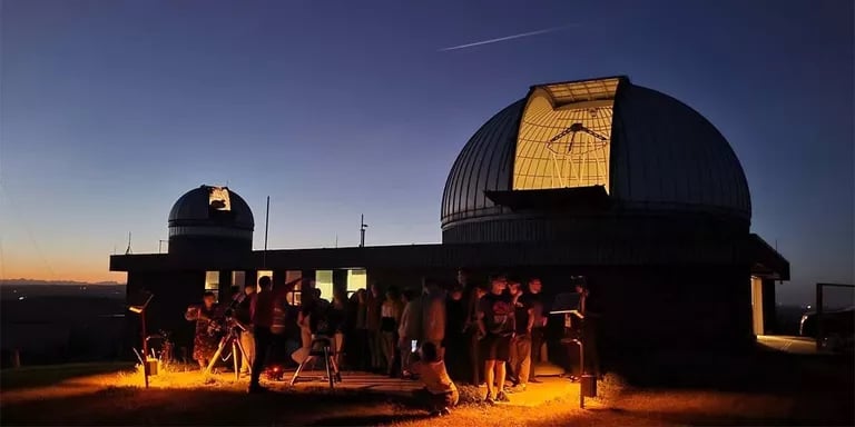 Twilight at the Rothney Astrophysical observatory.