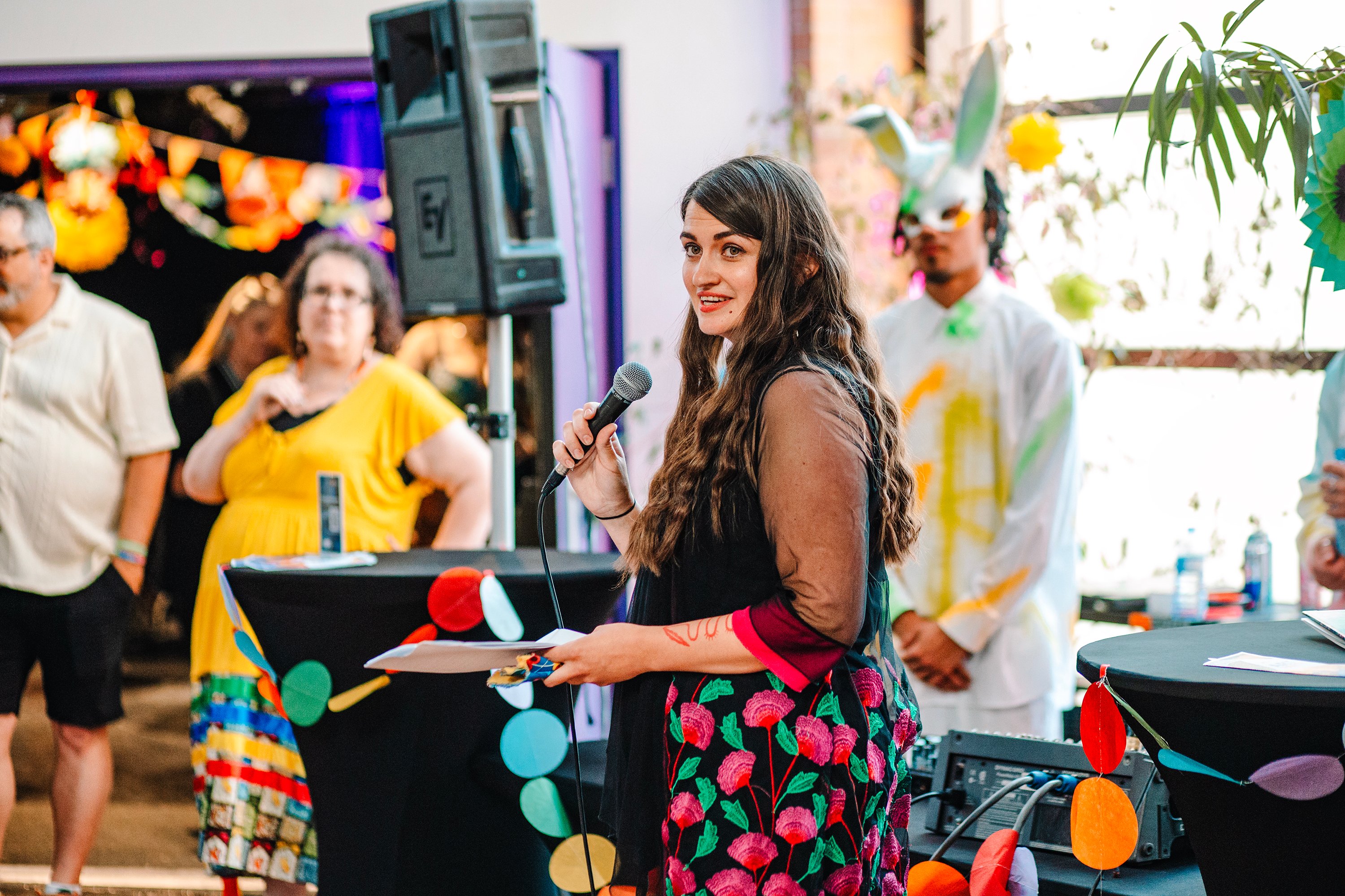 Sanja Lukac at Art Party, photo by Jarrett Edmund