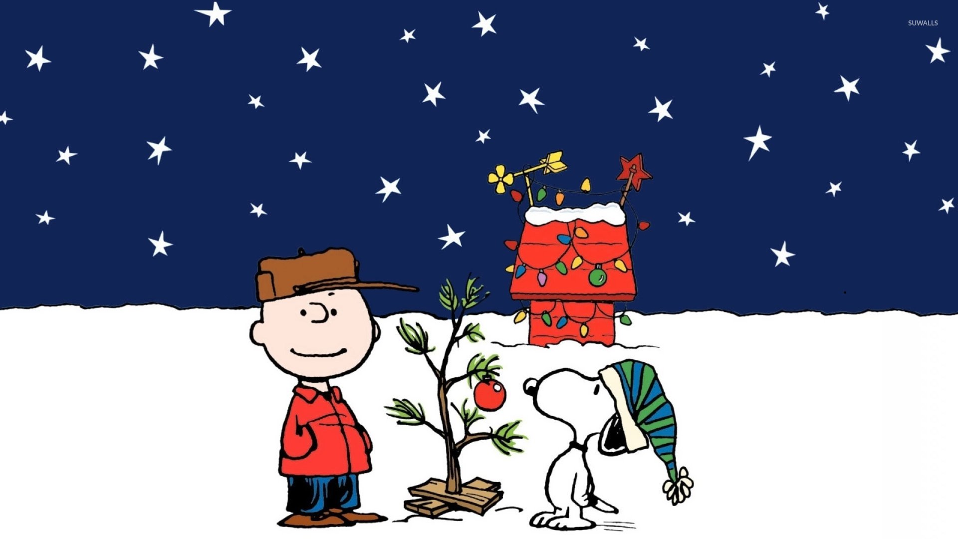 Charlie Brown Christmas Wallpaper Grasscloth