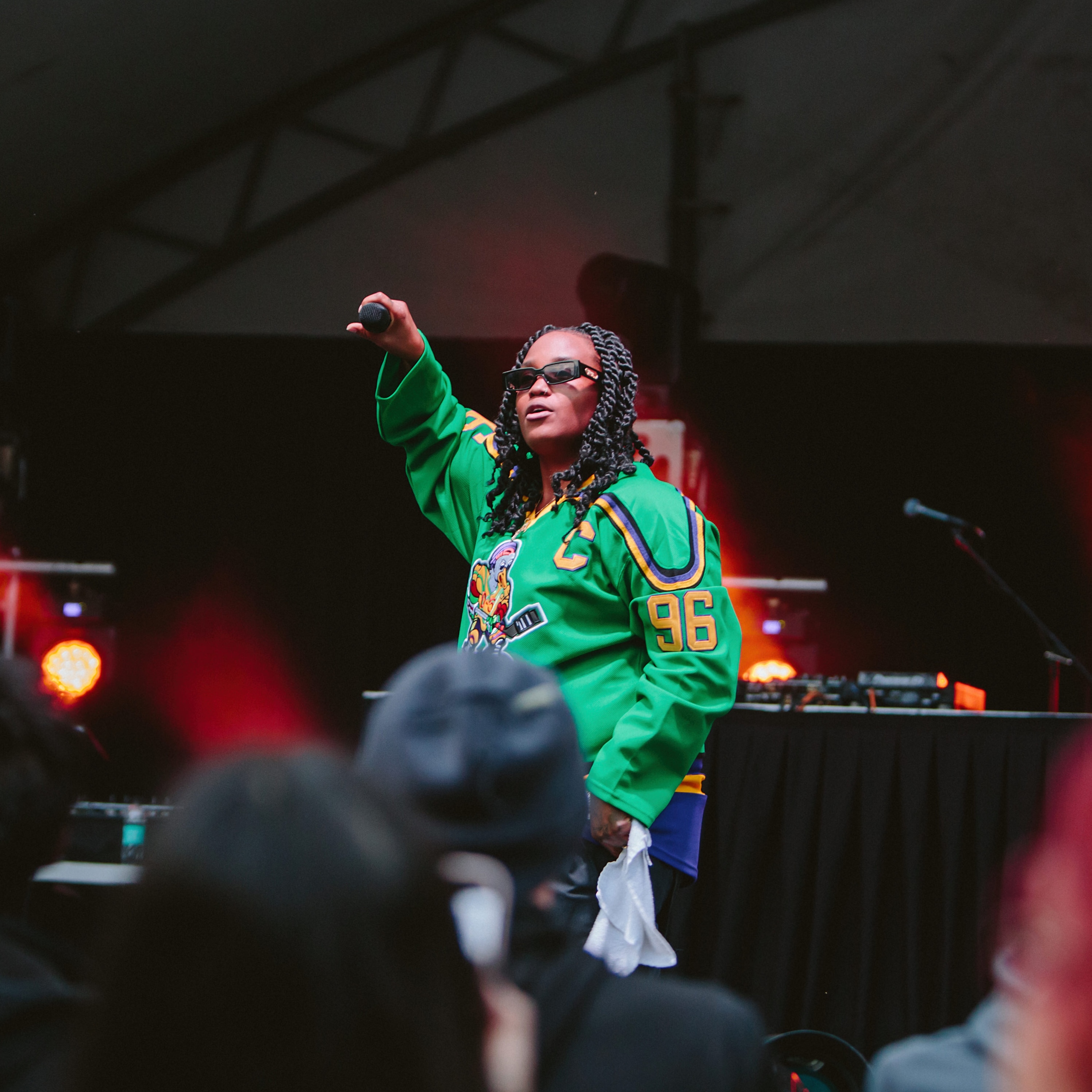 Sinzere performs on stage during Party in the Plaza in 2023
